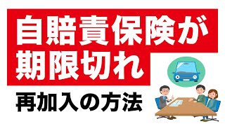 自賠責保険が期限切れになったら再加入はどのようにすればよいか？ [upl. by Stiegler331]