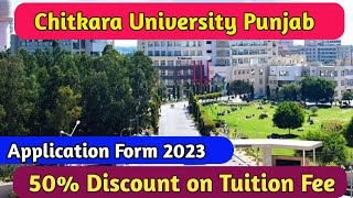 Chitkara University Punjab Admission 2023Chitkara University Application Form 2023College Review [upl. by Letnoj769]