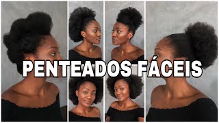 6 PENTEADOS FÁCEIS PARA CABELO CRESPO [upl. by Chow]