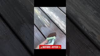 Decking staining  Arborcoat Benjamin Moore 👨🏻‍🎨🎨✅ Before after shorts [upl. by Aseela]