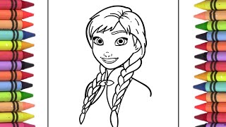 Elsa Anna Frozen Princess drawing Disney princess elsa anna Elsa Anna movie in Hindi [upl. by Paehpos]