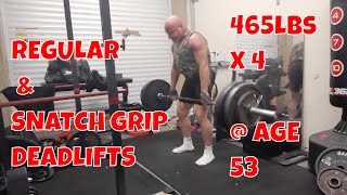 STRENGTH amp HYPERTROPHY COMPONENT OF MY WEEKLY TRAINING 465lbs x 4 REPS  AGE 53 [upl. by Aciretahs350]