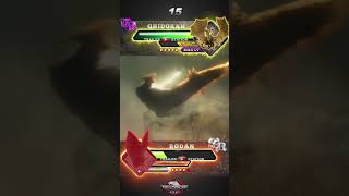 Rodan vs Ghidorah with Healthbars Shorts [upl. by Noiemad]