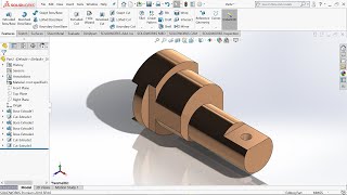 solidworks tutorial roller stud part 85 [upl. by Urina]