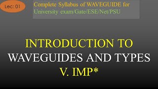 Introduction to waveguide and Types  Waveguide  R K Classes  Lec1  Join Telegram for PDF Notes [upl. by Katalin216]