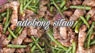 how to cook  adobong sitaw na may baboy [upl. by Nytnerb]