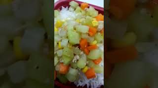 FRIED CHICKEN VEGGIES RICE [upl. by Aicilev4]