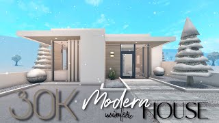 BLOXBURG 30K MODERN WINTER HOUSE  NOGAMEPASS [upl. by Hsirahc59]