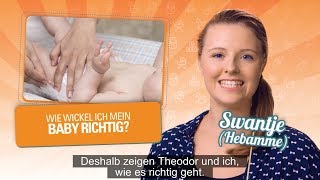 Wie wickel ich mein Baby richtig  Hebamme Swantje wird das Baby schon schaukeln [upl. by Broddie]