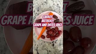 Carrot Grape beetroot Dates juice  healthy energy boosting juice  no suger [upl. by Nomael]