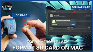 How to Format SD Card on Mac  GoPro Hero 11 Black [upl. by Aicilegna]