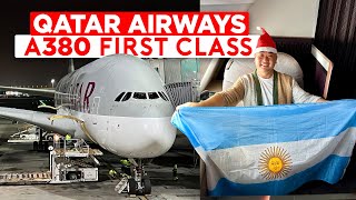 Qatar Airways A380 First Class Flight  World Cup Fever [upl. by Alenson]