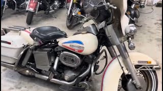 1971 Harley Davidson FLH Sparkling America FLH Barn Find History [upl. by Badr]