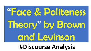 Politeness amp Face Theory by Brown and Levinson  Pragmatics [upl. by Pyne]