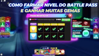 NOVA MELHOR FARM AFK PARA COMPLETAR O PASSE E GANHAR GEMAS NO ANIME VANGUARDS [upl. by Burra124]