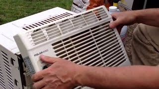 How To Clean A Window Air Conditioner Correctly [upl. by Narol]