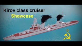 Roblox Plane Crazy Kirov class Cruiser Showcase [upl. by Einahets]