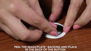 How To Install a MagicPlate on a PopSockets® grip to use with a Scosche MagicMount [upl. by Laoj553]