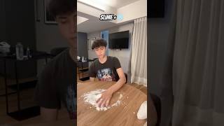 Slime com neve artificial comentem mais coisas para eu colocar na slime asmr slimeasmr shorts [upl. by Meehyr840]