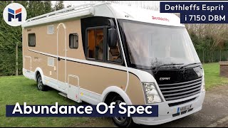 Dethleffs Esprit i 7150 DBM Motorhome Review  WeBuyAnyMotorcaravancom [upl. by Warga141]