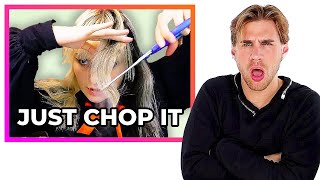 Hairdresser Reacts to Hime Haircut Fails [upl. by Gresham]