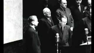 Dag Hammarskjöld sworn in as UN SecretaryGeneral 1953 [upl. by Sirah]