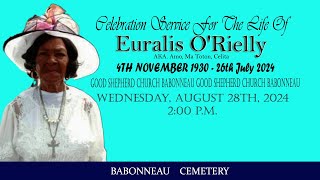 Celebration Service for the Life of Euralis ORielly [upl. by Koeppel]