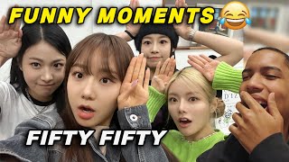 FIFTY FIFTY Funny Moments  Reaction [upl. by Pilihp801]