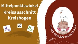 Einführung Kreisbogenlänge Mittelpunktswinkel und Fläche eines Kreisausschnittes [upl. by Naeerb]