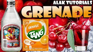 GIN amp TANG ORANGE GIN MIX GRENADE Pinoy Cocktail  Alak Tutorials 292 [upl. by Ellehctim111]