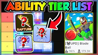 BEST ABILITY TIER LIST in Blade Ball Roblox [upl. by Sivraj]