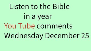 December 25 Daily Bible reading Zechariah Revelation Psalms Proverbs NLT read by Tom Dooley [upl. by Ahsenal]