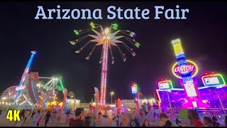 2022 Arizona State Fair 4K Rides Tour [upl. by Miuqaoj]