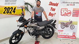 Honda Shine 100cc 2024 Full Detailed Review  On Road Price  Features  Mileage All Details [upl. by Akemehs]