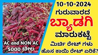 10102024 Thursday Byadgi Market chilli rate  Byadgi Market Mirchi Rate Chilli price [upl. by Nair]