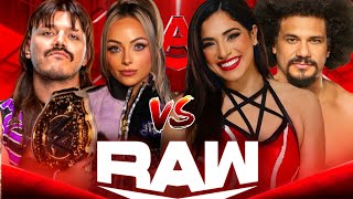 Team Dominik Mysterio amp Liv Morgan Vs Team Raquel Rodriguez amp Carlito  WWE Raw  WWE2K23 [upl. by Wilmar]