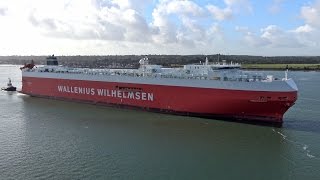 Ship WILHELMSEN TØNSBERG in Southampton  17102016  4K [upl. by Ysabel317]