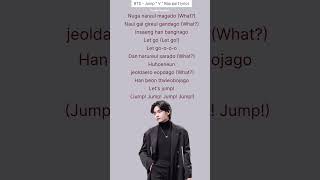 BTS  Jump  V  Part lyrics✨ shorts taehyung bts btsarmy [upl. by Ahsauqal234]