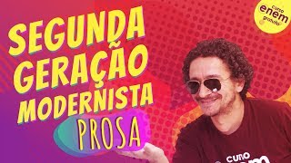 SEGUNDA GERAÇÃO MODERNISTA PROSA  Resumo de Literatura para o Enem [upl. by Gollin]