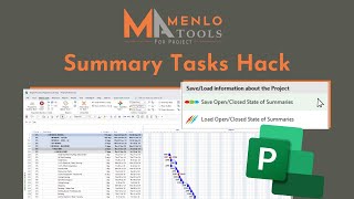 Summary Tasks Hack in MS Project [upl. by Earal]