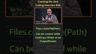 How can you create a File with Java IO  Cracking the Java Coding Interview [upl. by Atcele]