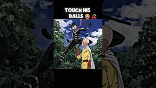 Saitama Mistakely Touch sound sonic balls 😆🍒 anime animeedit saitama onepunchman animeedits [upl. by Anayaran]