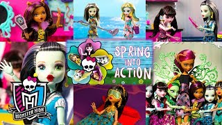 Monster High Spring Into Action Stop Motion Series Compilation  Monster High [upl. by Ahsik]