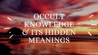 OCCULT KNOWLEDGE [upl. by Avilys]