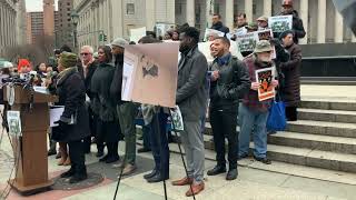 Demonstration to Publicize List of Worst NYC Landlords December 16 2019  Thomas Paine Park [upl. by Ardyth900]