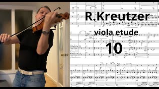 R KREUTZER 🟥 amp10  violin amp viola ETUDE SCORE [upl. by Sheeb386]