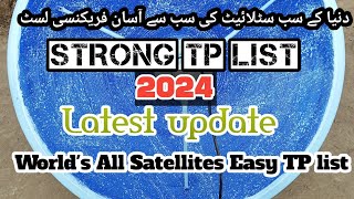 All Satellites strong TP ListLatest update Dish network easy Tp list frequency chart paksat Apstar [upl. by Alina13]