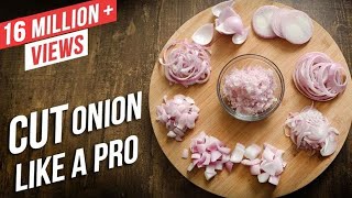 How To Cut Onions Like A Pro  Different Ways To Chop An Onion  Basic Cooking [upl. by Sitoiganap]