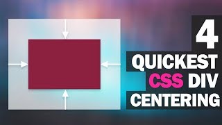 4 Quickest Ways to Center Div with CSS [upl. by Yarod]