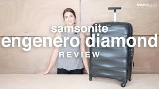 Samsonite Engenero Diamond Luggage Review  luggageconz [upl. by Aihsilef]